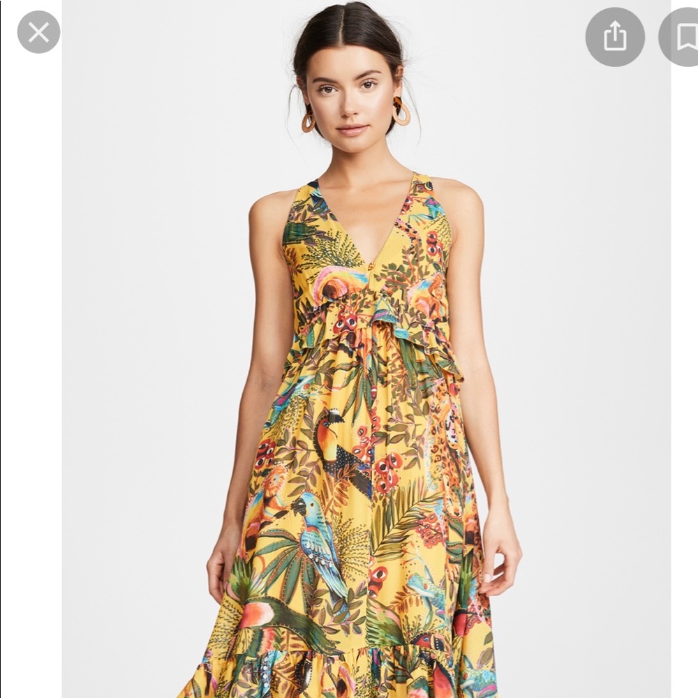 Farm Rio Into the Wild dress. Large. NWT